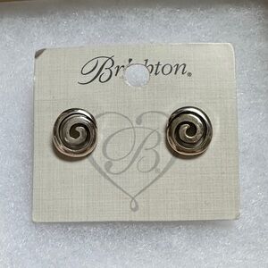 Brighton Silver Swirl Earrings